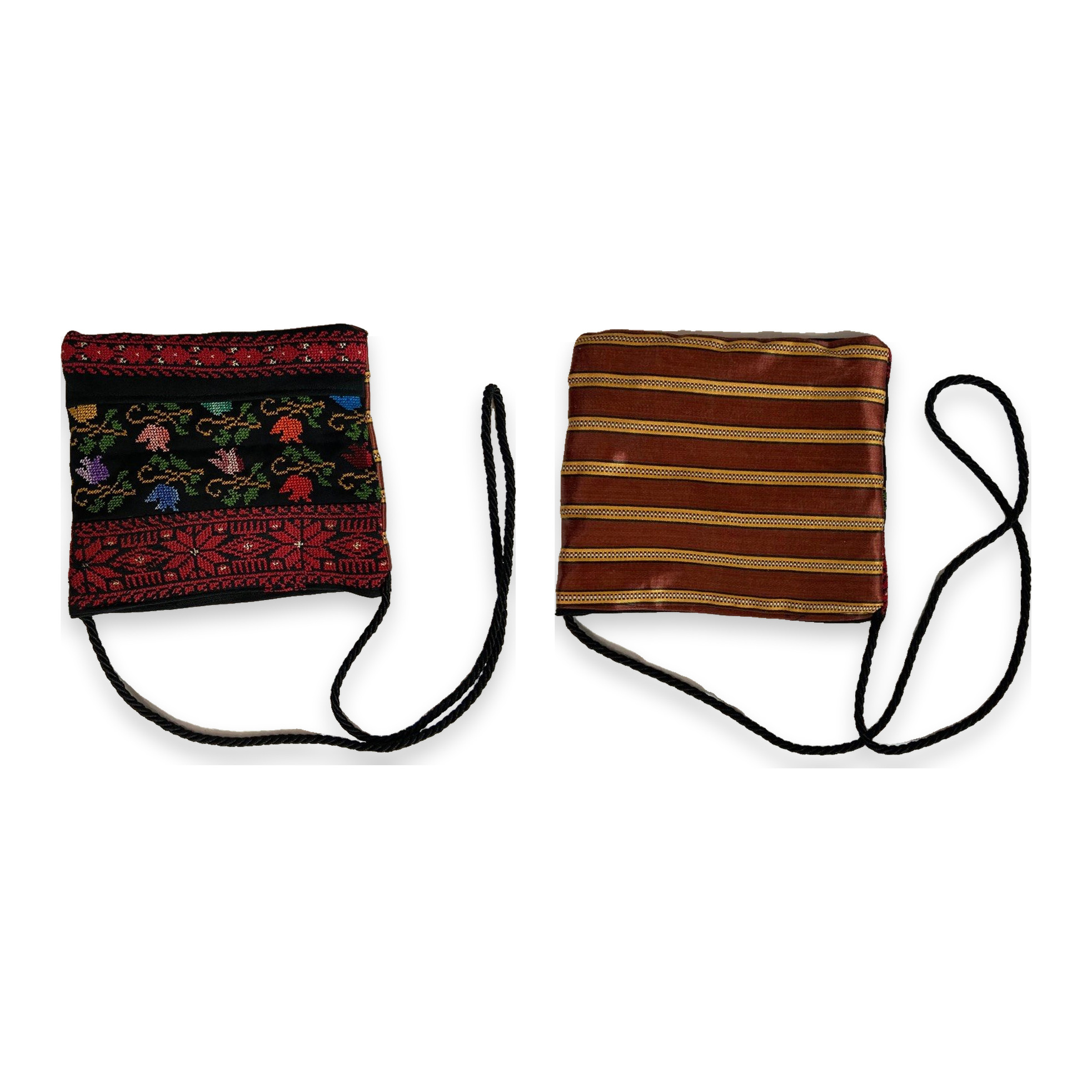 Palestinian Thobe Floral Tatreez Two-Side Shoulder Bag