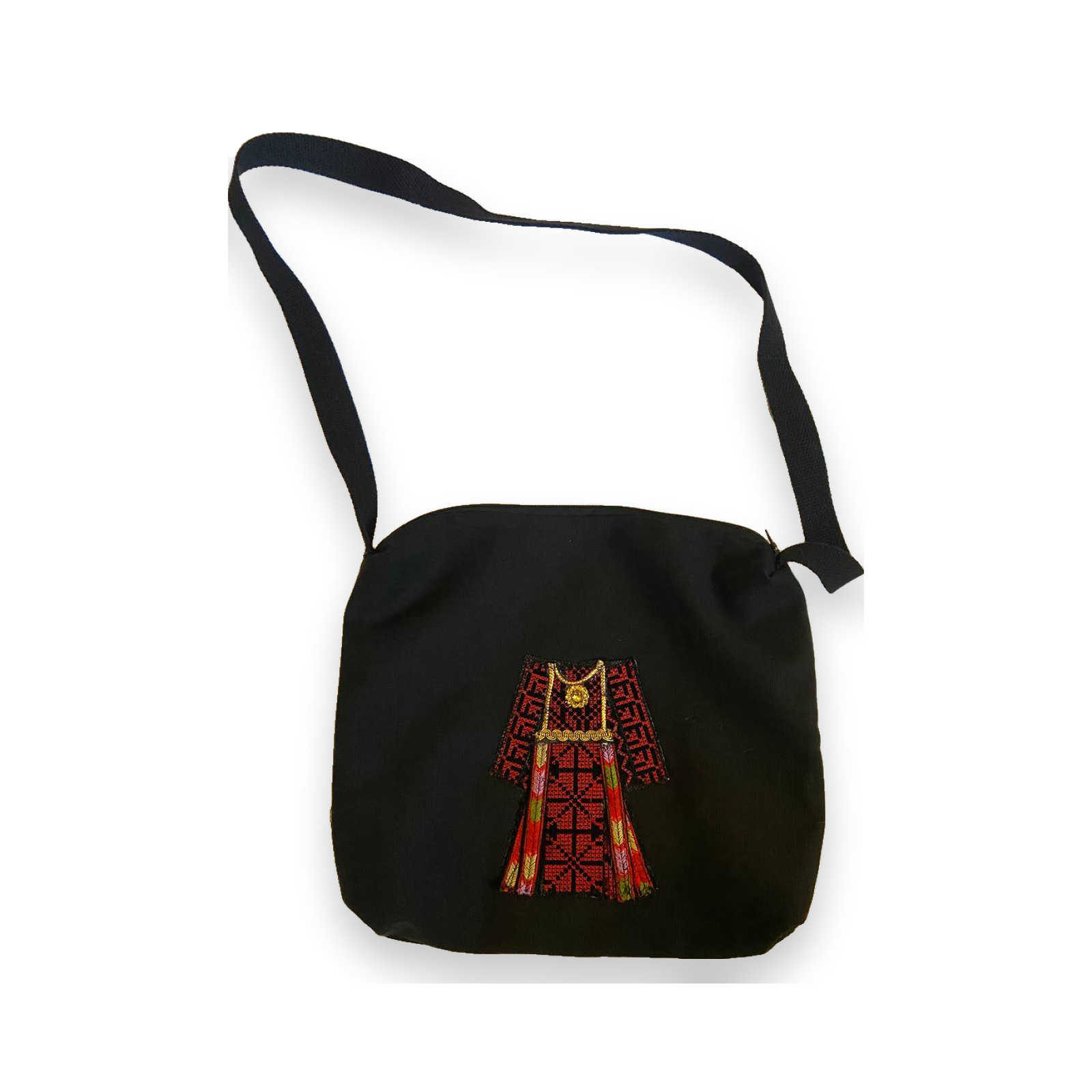 Palestinian Thobe Two-Side Zipper Shoulder Bag